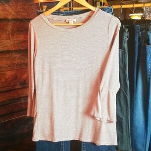 Eliane Rose | Striped Knit Top Bell Sleeves